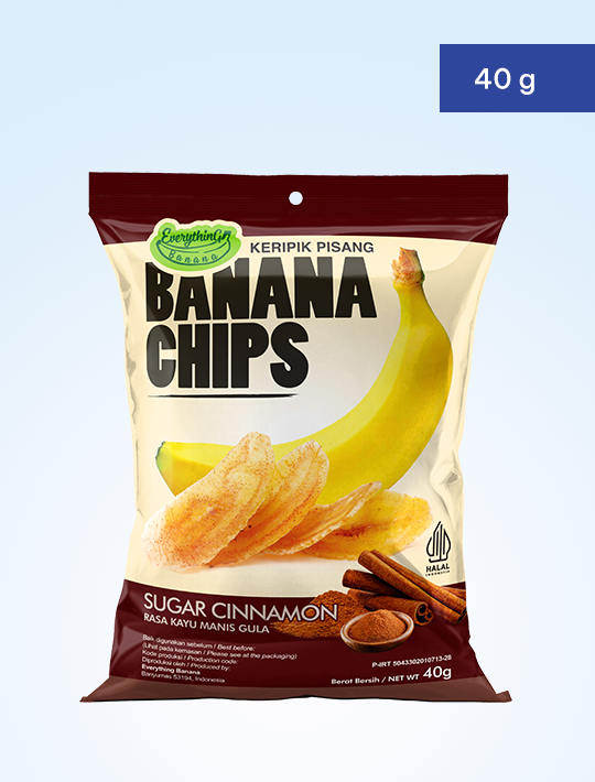 Everything Banana’s Banana Chips – Sugar Cinnamon 40g